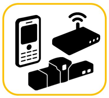 Cell Phone, Router, and Production Printer
