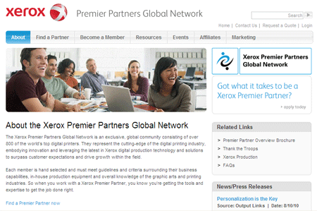 Xerox Premier Partners can now connect online!