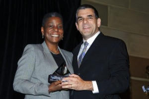 Ursula Burns Accepting PRISM with Guy Gecht