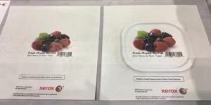 Digitally-printed plastic lid, pre and post thermoforming